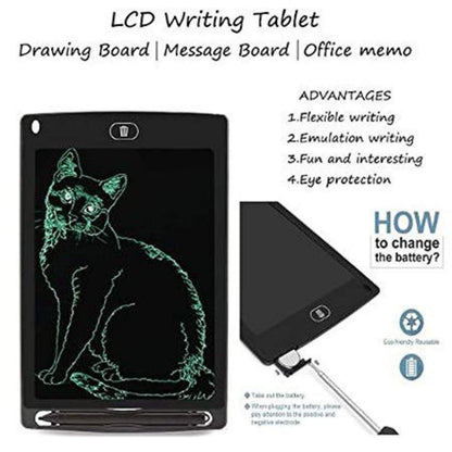 AIG 8.5 Inch LCD Writing Tablet for Kids & Adults | Reusable Drawing Pad, Handwriting & Learning Board | Space Grey - (02 Pack)