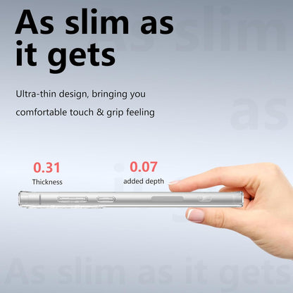 AIG Magnetic Case for Samsung S24 Ultra – Clear Shockproof Cover