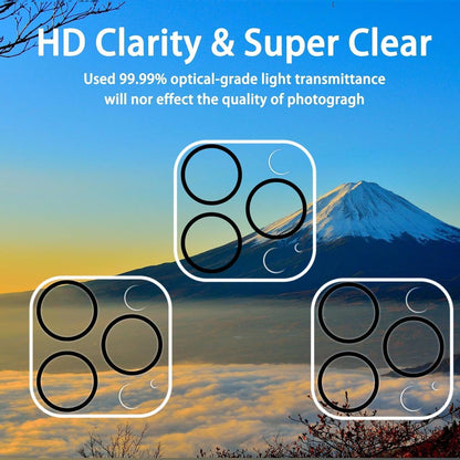 AIG Camera Lens Protector Compatible with iPhone 15 Pro & 15 Pro Max, 9H Tempered Glass Camera Cover, Ultra HD, Anti-Scratch, Case Friendly (Transparent)