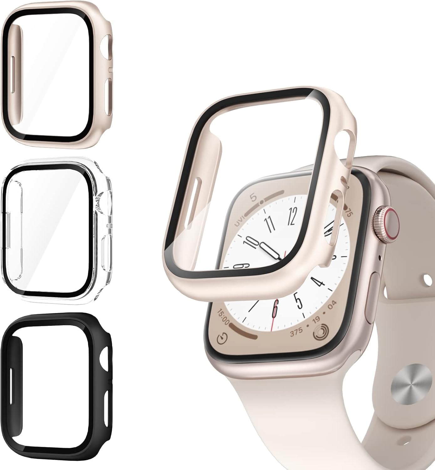 AIG Apple Watch Case 40mm | Multiple Color Variants | Bumper Cover with Tempered Glass | Series 6/5/4