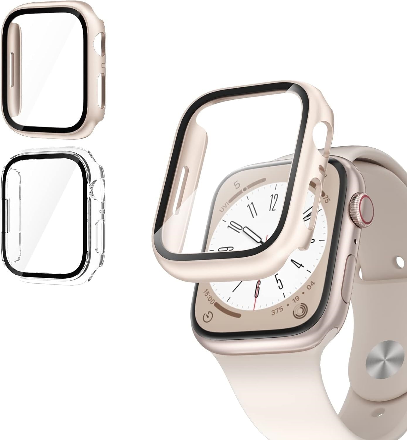 AIG Apple Watch Case 40mm | Multiple Color Variants | Bumper Cover with Tempered Glass | Series 6/5/4