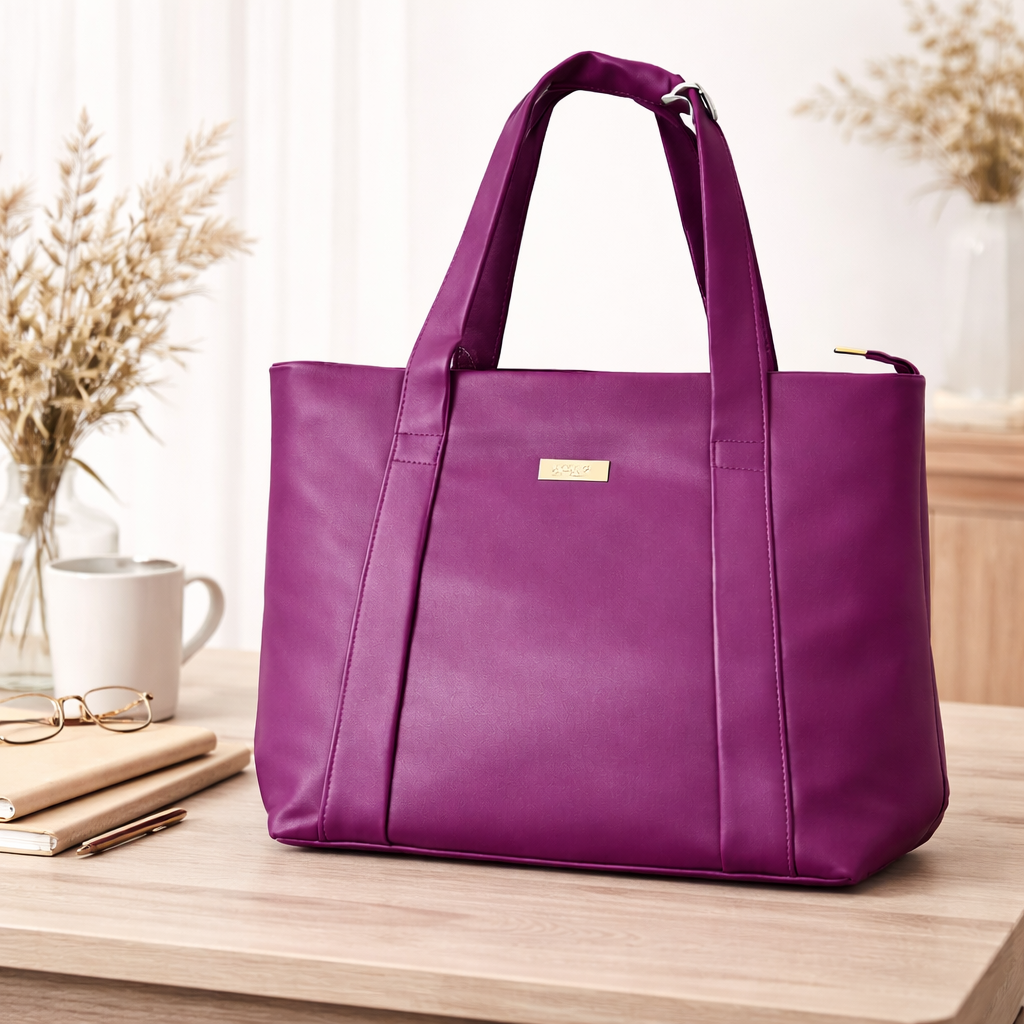Medium–Large Everyday Tote Bag with Dual Handles | Stylish Daily Use Women’s Handbag For Women