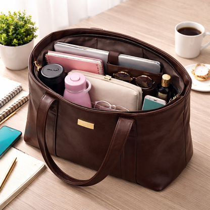 Medium–Large Everyday Tote Bag with Dual Handles | Stylish Daily Use Women’s Handbag For Women