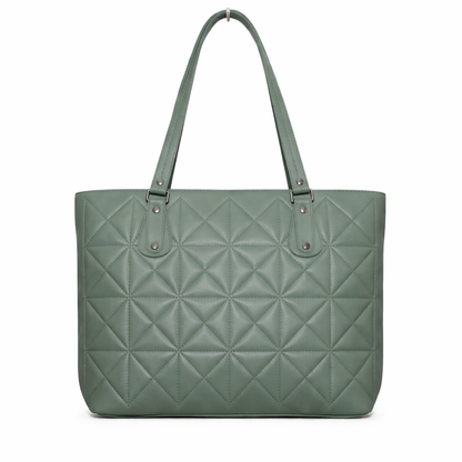 Olive Croc Pattern Shoulder Bag | Textured Finish Shoulder Handbag for Office & Daily Use