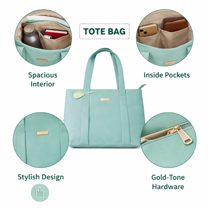 Medium–Large Everyday Tote Bag with Dual Handles | Stylish Daily Use Women’s Handbag For Women