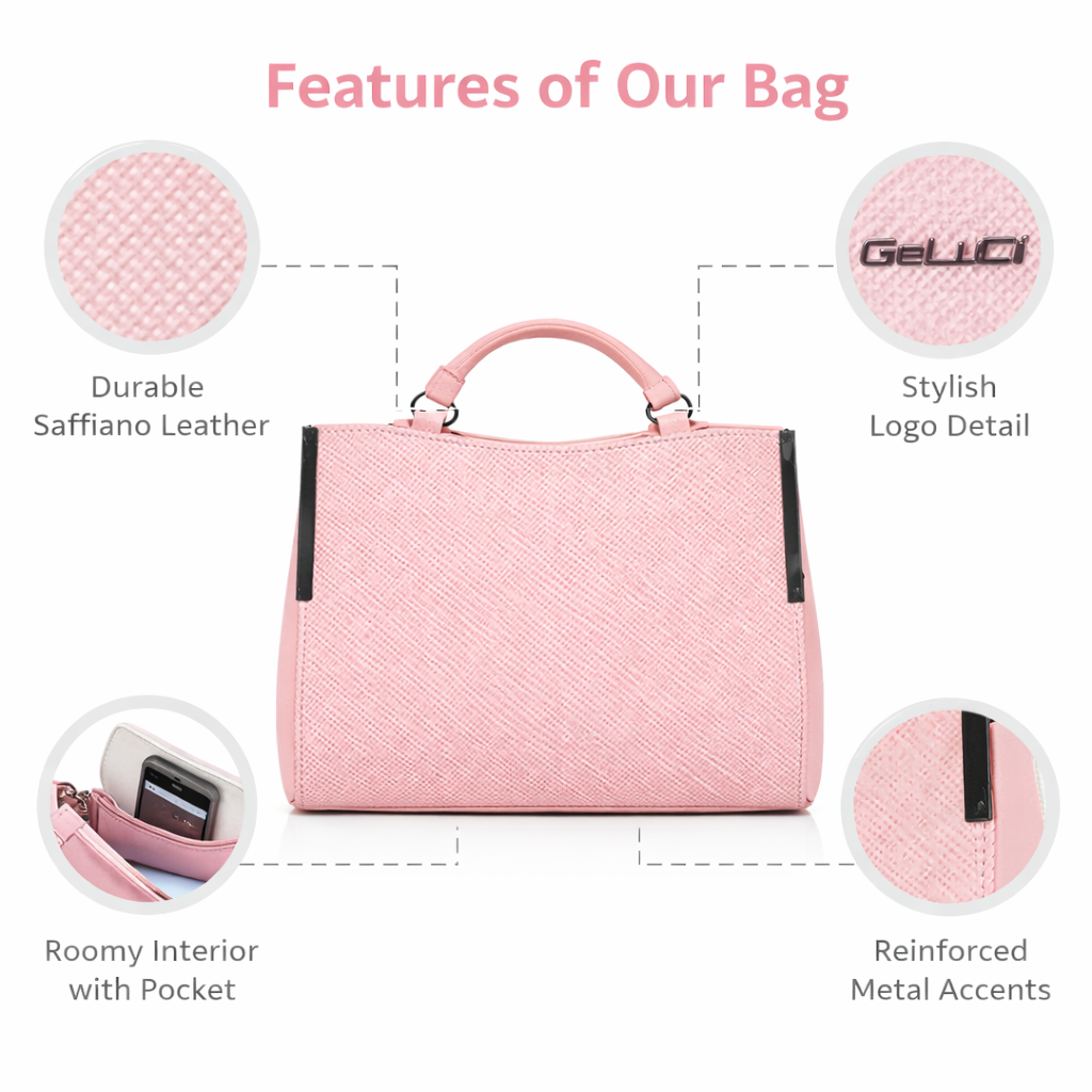 Blush Pink Structured Handbag