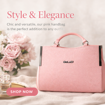 Blush Pink Structured Handbag